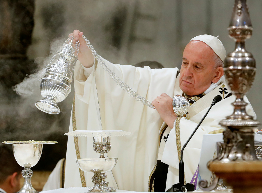 Pápež František slávil omšu