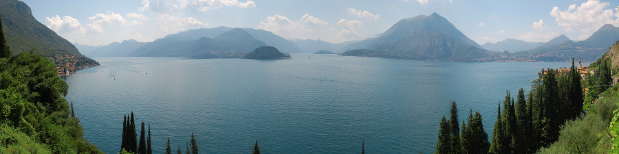 Panoramica del lago di
