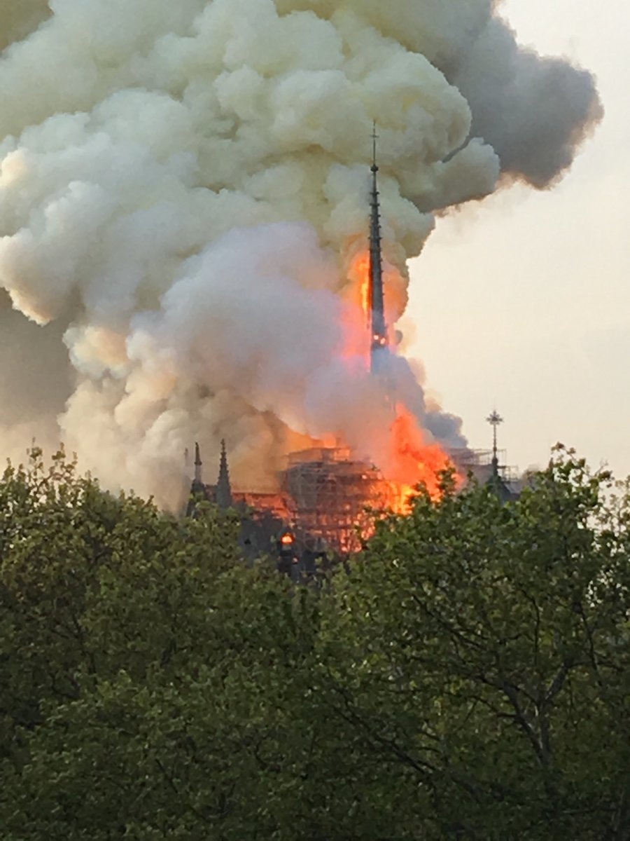 Katedrála Notre Dame v plameňoch