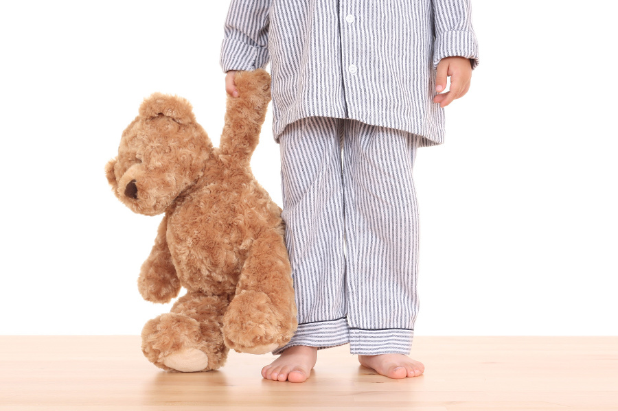 boy in pijama with
