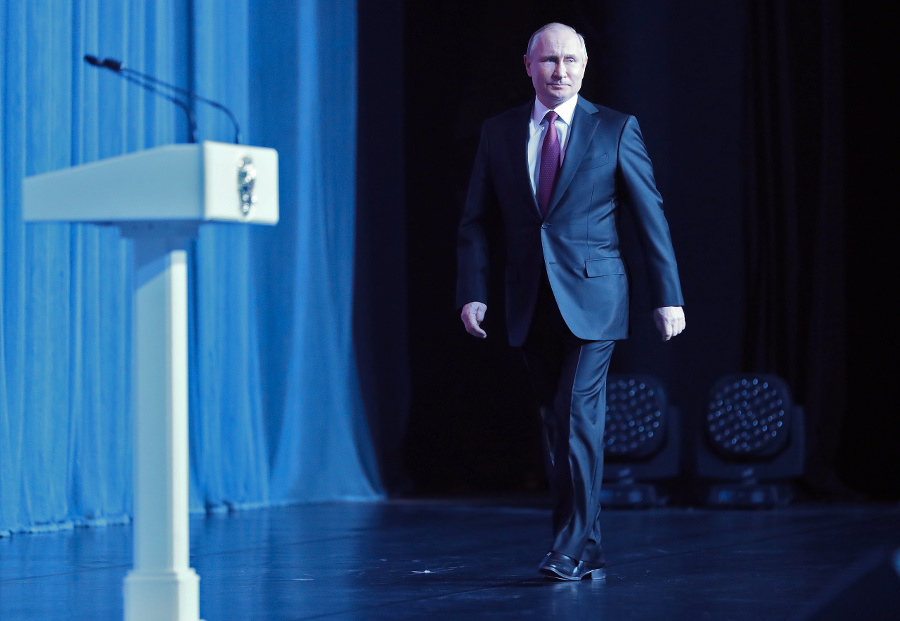 Vladimír Putin počas osláv