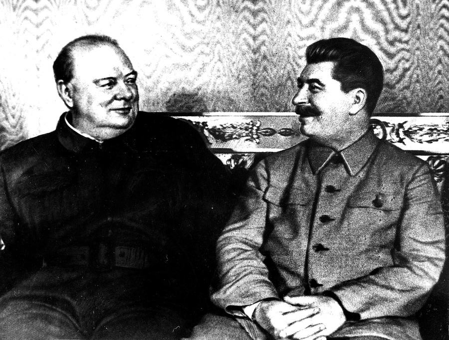 Stalin a Churchill sa