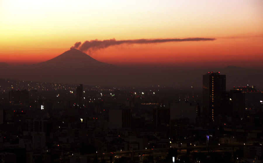 Stratovulkán Popocatépetl bol v