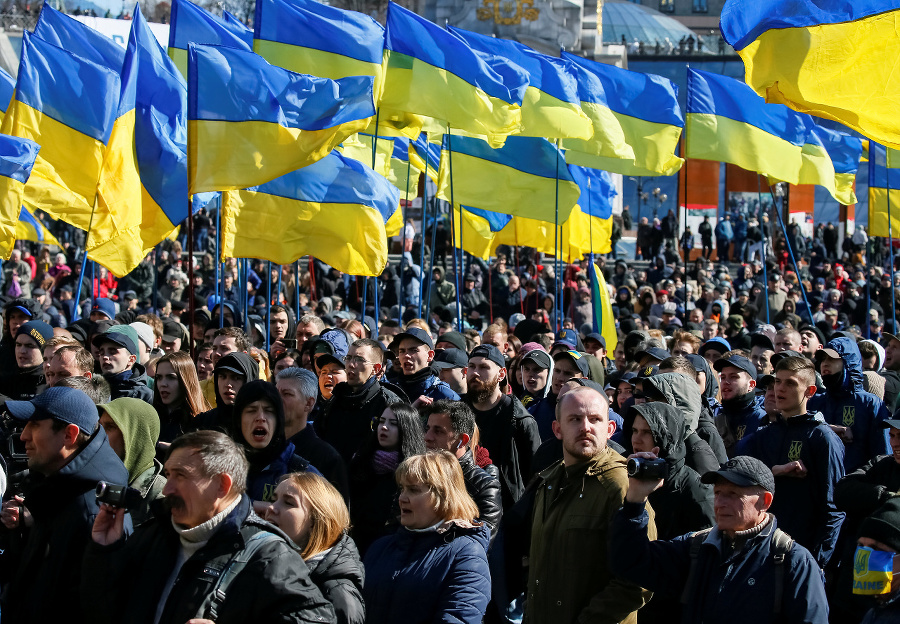 V Kyjeve protestovali nacionalisti