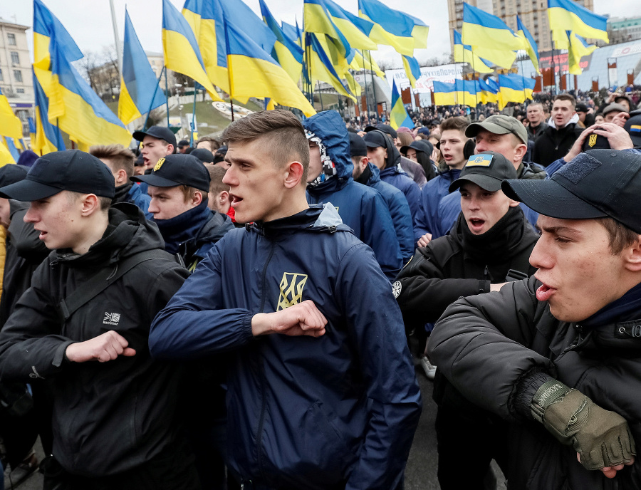 V Kyjeve protestovali nacionalisti