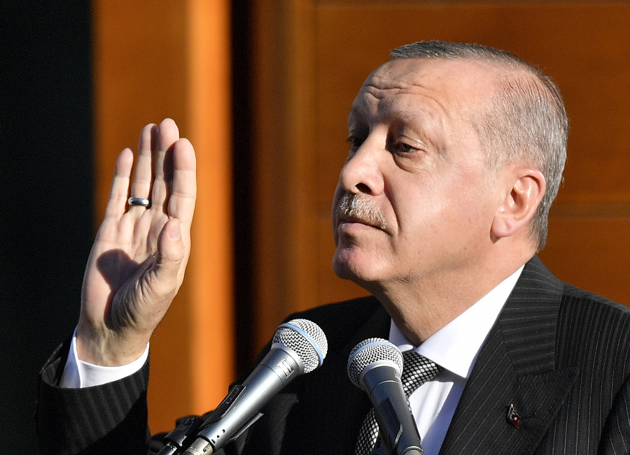 Turecký prezident Erdogan slávnostne