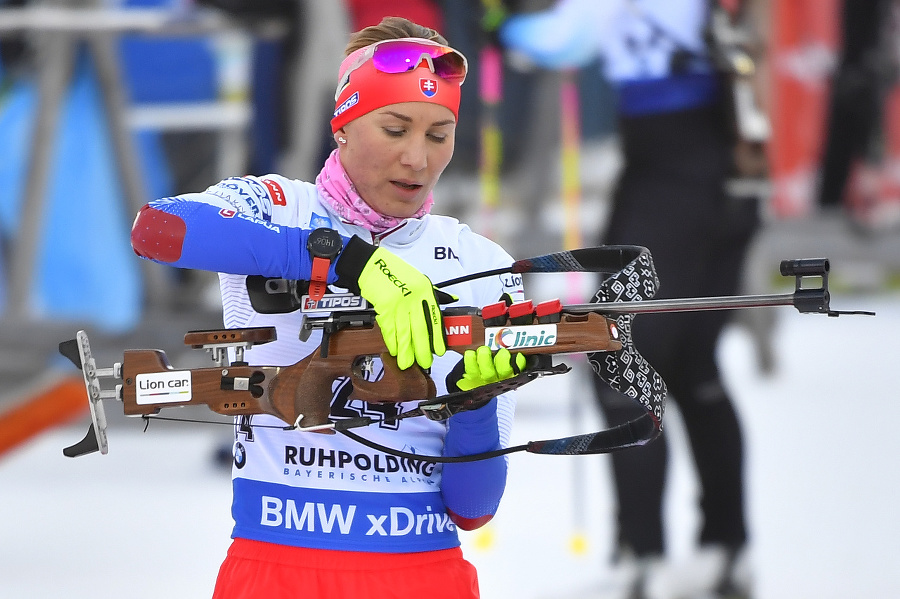 Slovenská biatlonistka Anastasia Kuzminová.