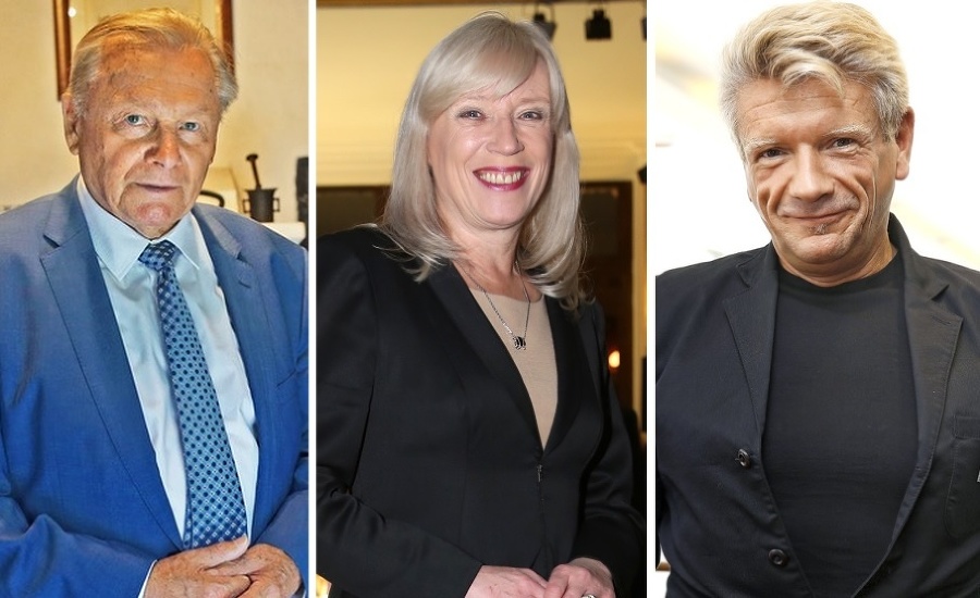 Zľava Rudolf Schuster, Iveta Radičová a Richard Stanke.