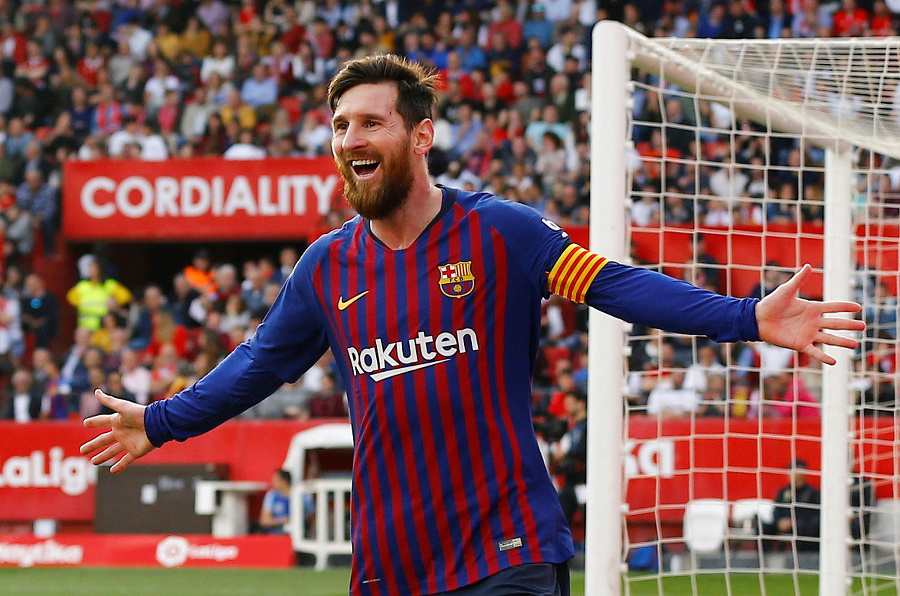 Lionel Messi strelil v