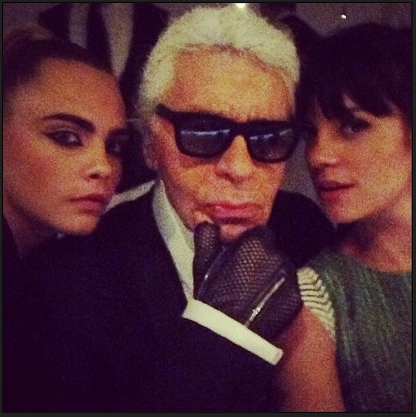 Cara, Karl Lagerfeld a