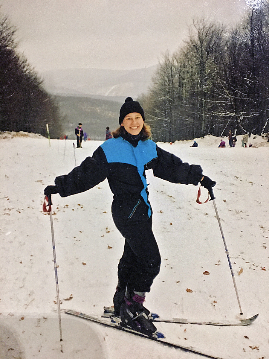 Erika Barkolová na lyžiarskom
