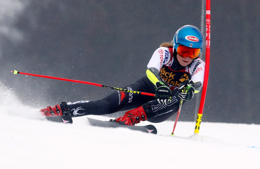 Mikaela Shiffrinová na trati