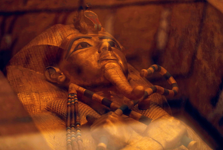 Zrekonštruovaná hrobka Tutanchamóna.