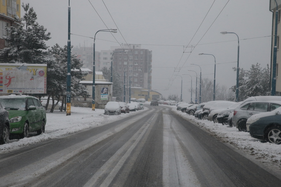 Sneženie v Bratislave 28.1.2019.