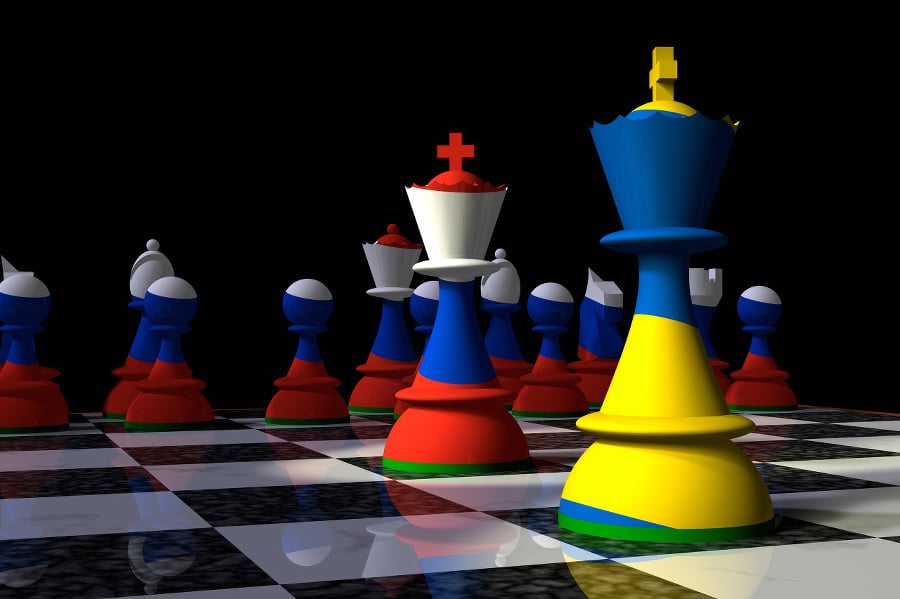 Render of a chessboard