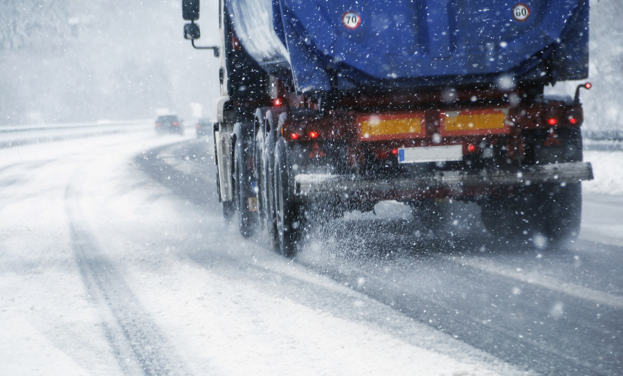 Trucks on the winter