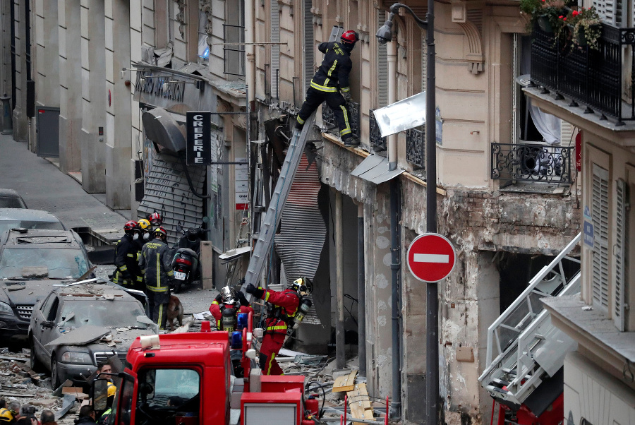 Výbuch v parížskej prekárni.