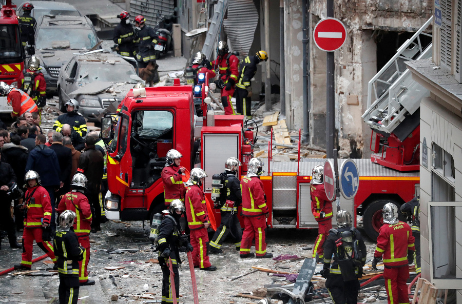 Výbuch v parížskej prekárni.