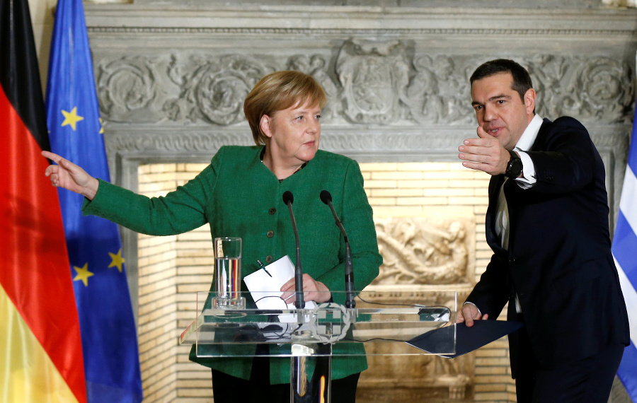 Merkelová sa v Aténach
