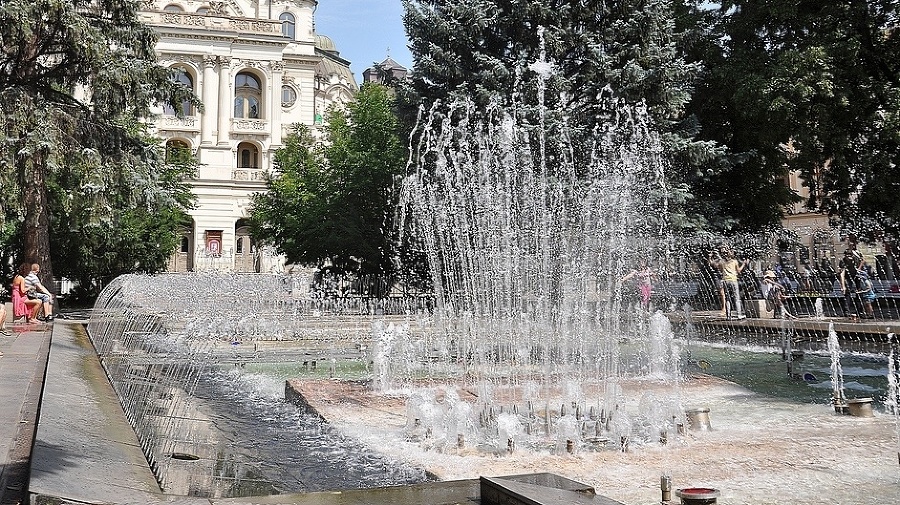 Spievajúca fontána je lákadlom