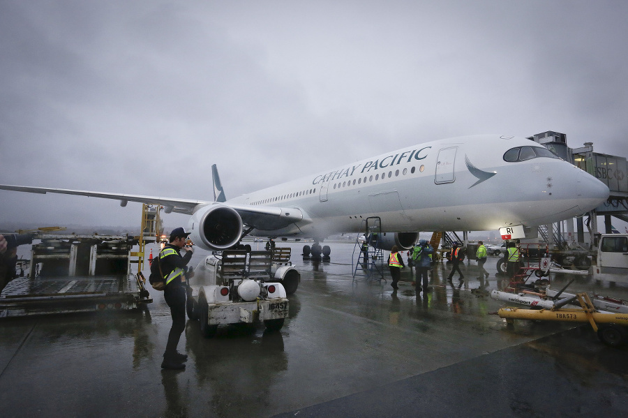 Lietadlo spoločnosti Cathay Pacific.