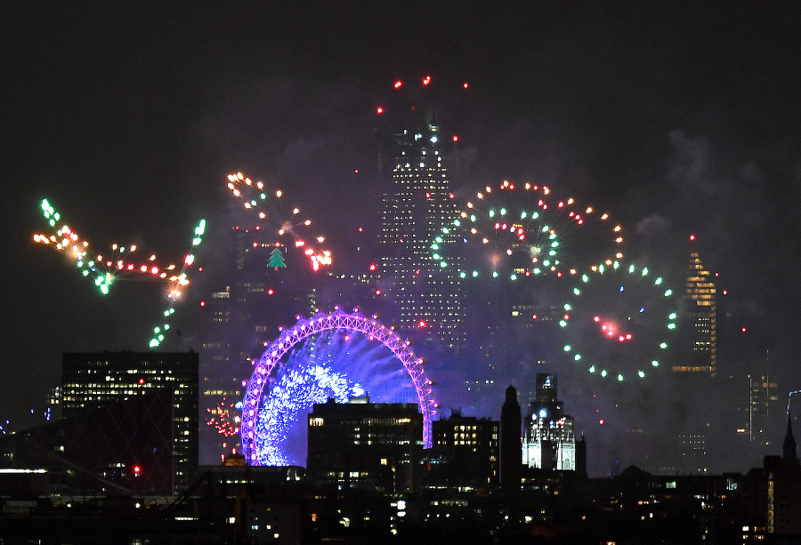 Silvester 2018 v Londýne