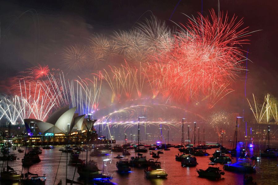 Ohňostroj v austrálskom Sydney