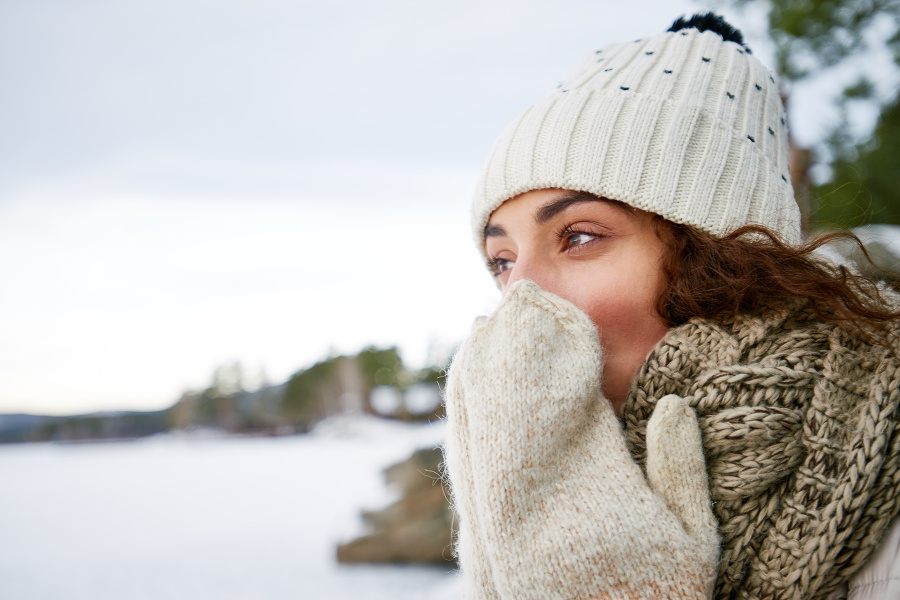 Introspective beautiful young woman