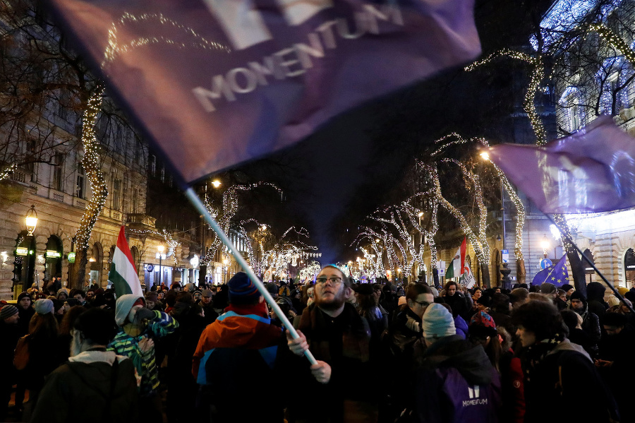 Protivládne protesty v Maďarsku
