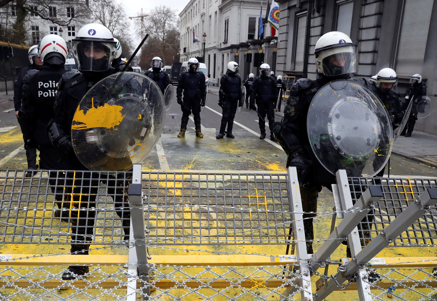 V Bruseli protestovali nespokojní