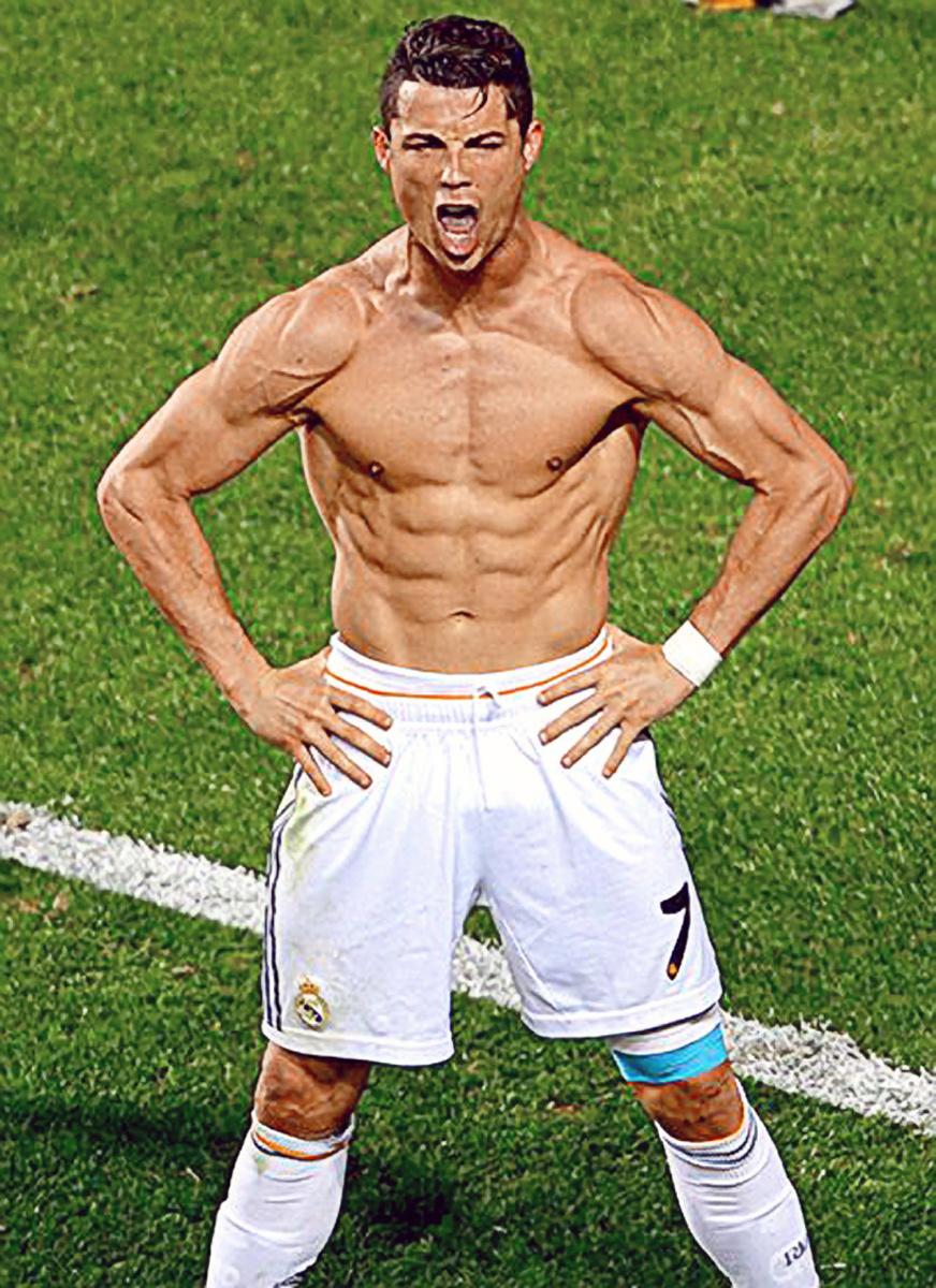 Jeho inšpiráciou je Ronaldo.