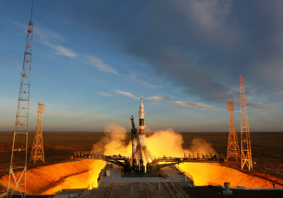 Na palube lode Sojuz
