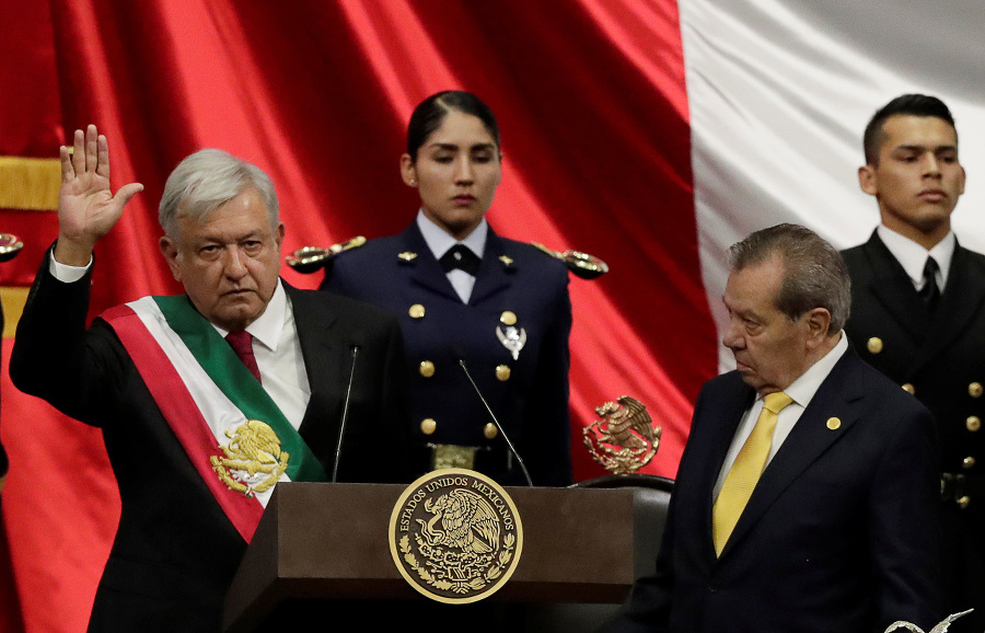 Inaugurácia nového mexikého prezidenta.