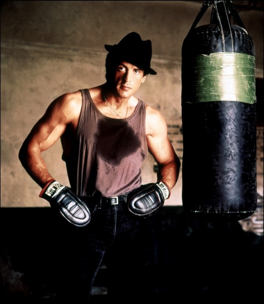 Sylvester Stallone ako Rocky.