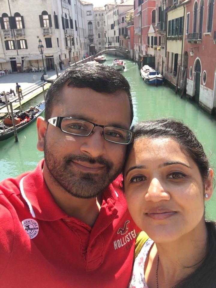 Mitesh Patel s manželkou