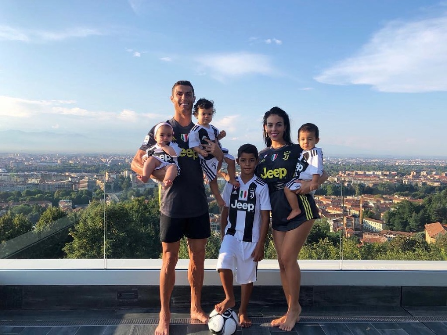 Ronaldo s rodinou.