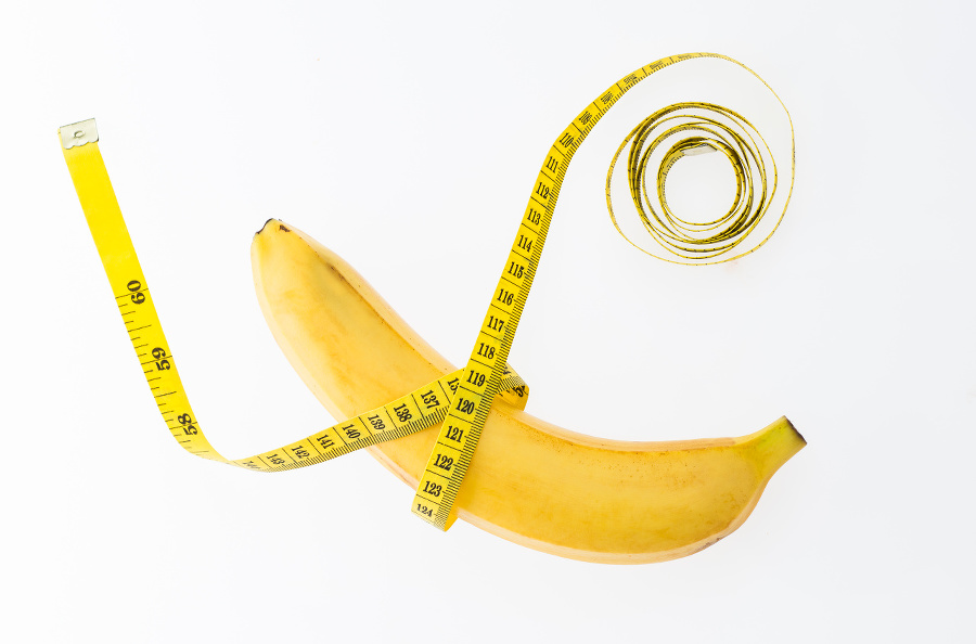 Banana with tape measure