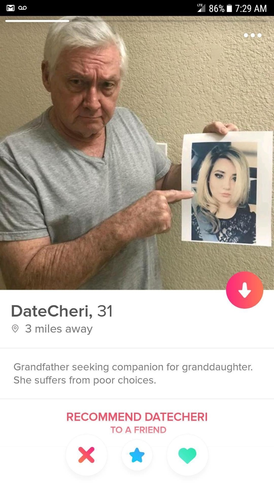 Starý otec hľadá spoločníka