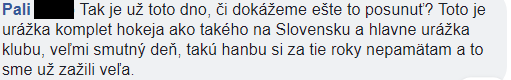 Reakcie fanúšikov na facebookovom