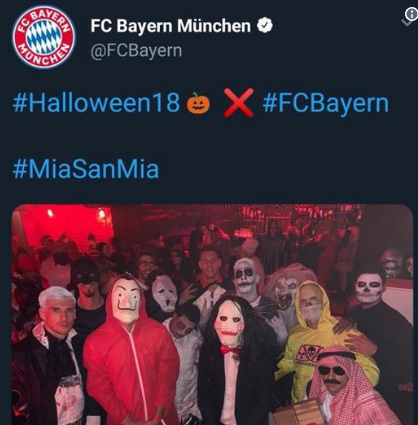 Fotku neskôr Bayern stiahol.