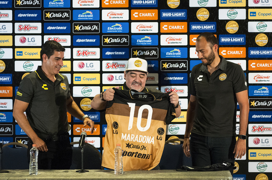 Maradona v novom pôsobisku.