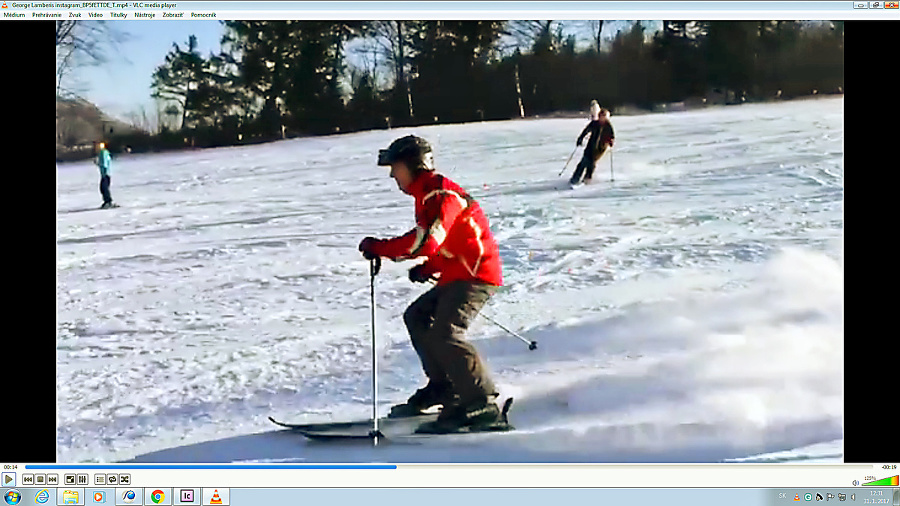 Pavol Habera na lyžiach.