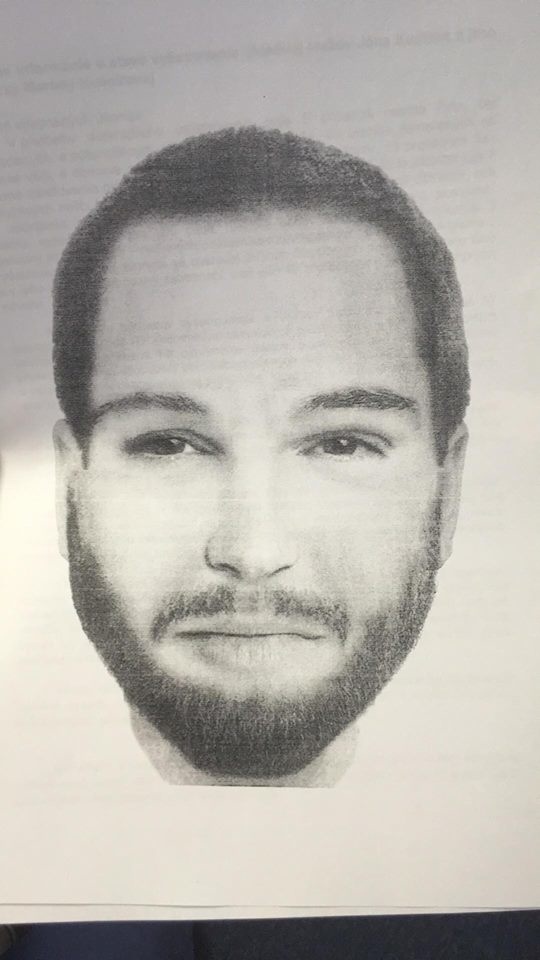 Identikit muža, ktorého hľadajú v súvislosti s vraždou Kuciaka a Kušnírovej.