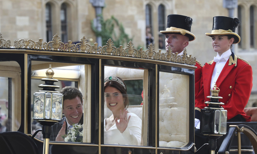 Svadba princeznej Eugenie a Jacka Brooksbanka.