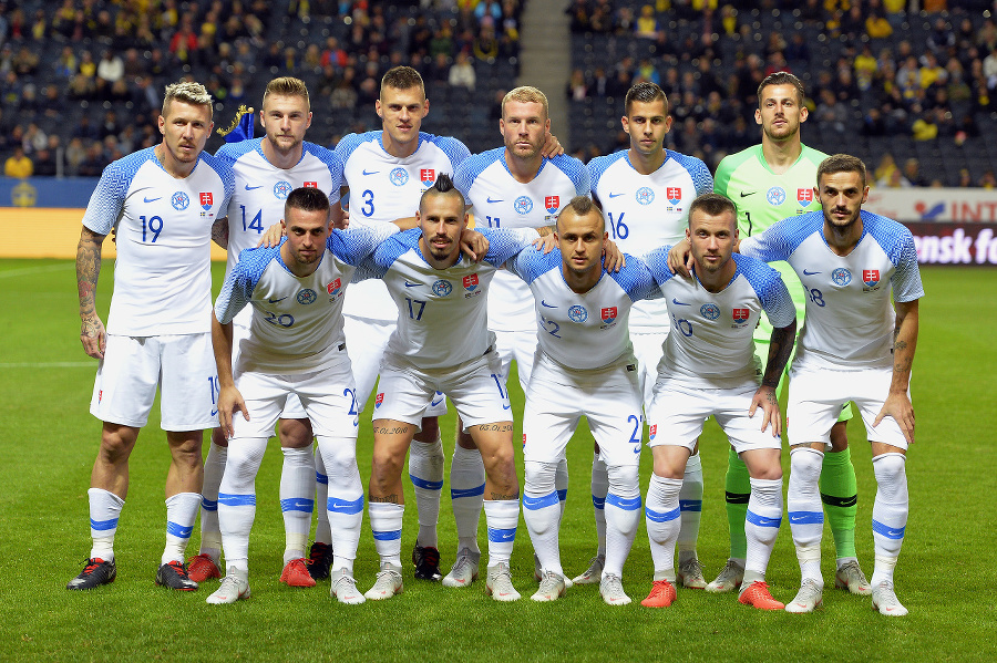 Slovenská zostava v zápase
