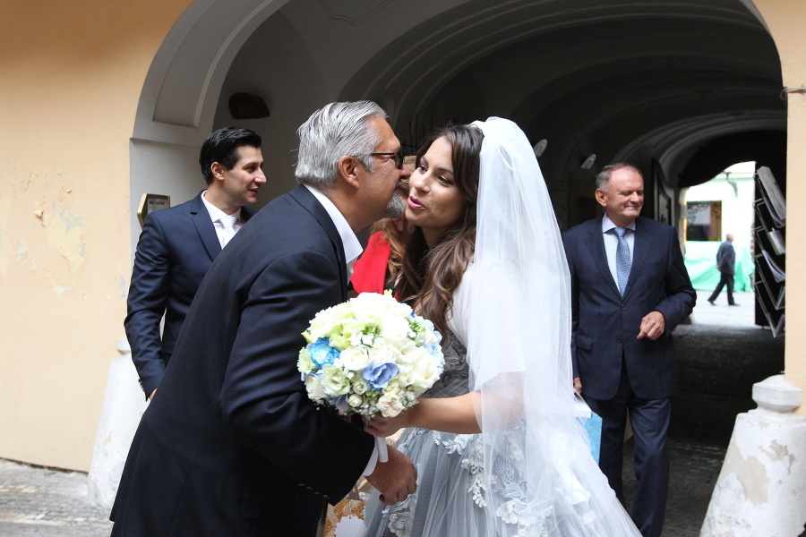 Nič veľké: Manželia si užili svoj deň v kruhu najbližších bez rozruchu. 