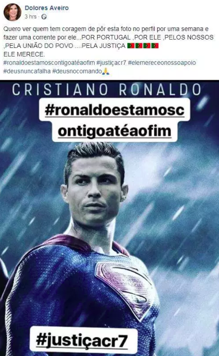 Ronaldova mama zverejnila fotku
