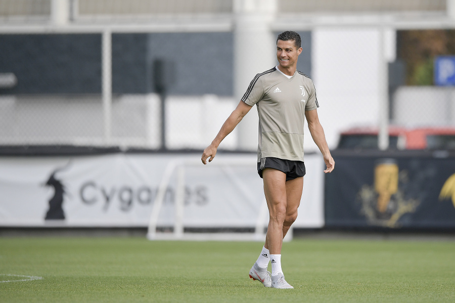 Ronaldo si tréningy Juventusu