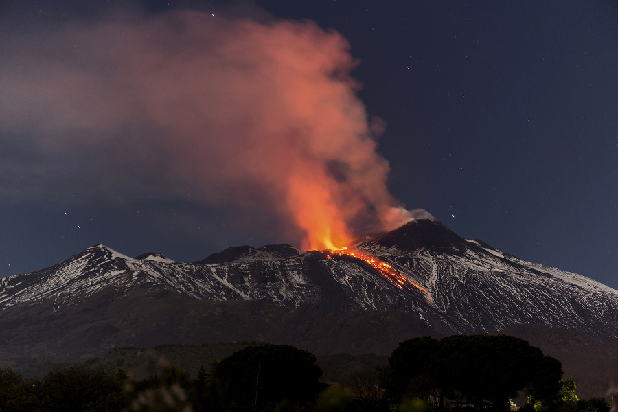 Sopka Etna sa znovu
