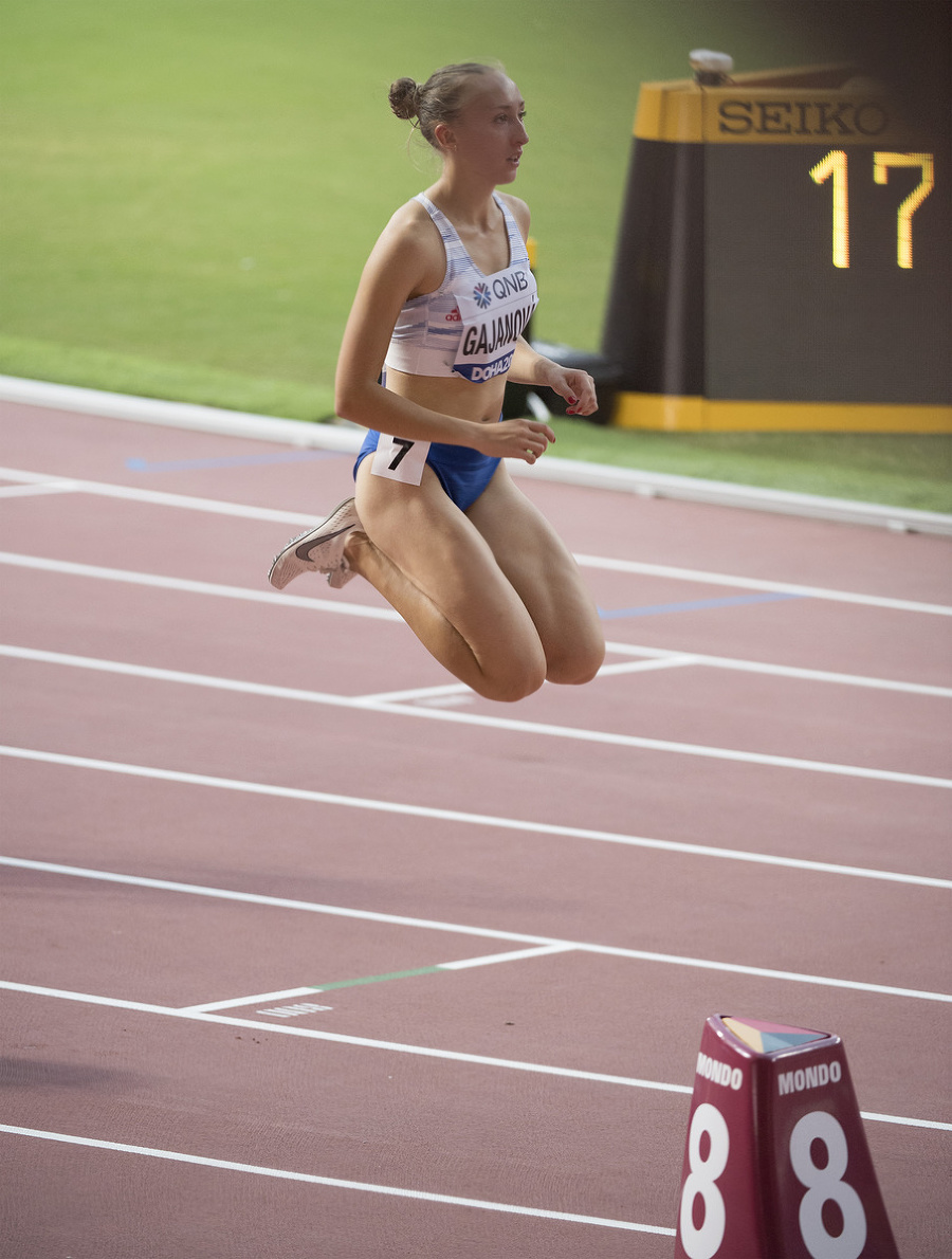 Gabriela Gajanová  na tréning